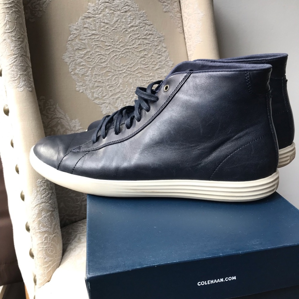 Cole Haan Grand Crosscourt high top sz 12 Navy